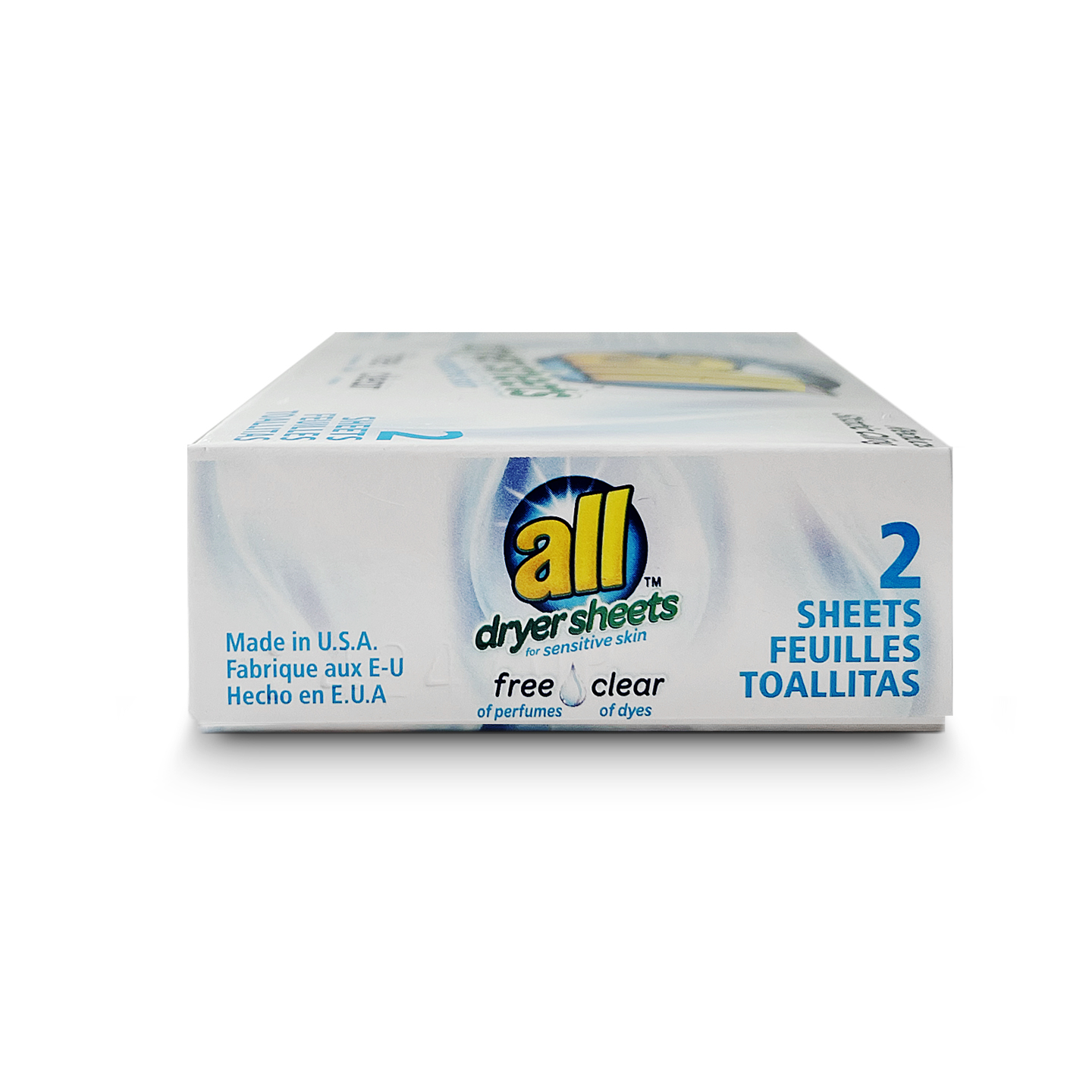 ALL Free & Clear Dryer Sheet Single-Load Boxes – Vend‑Rite